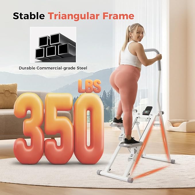 Stair Stepper for Home,Compact Folding Cardio Stair Climber for Full-Body Workout,Perfect for Women Men