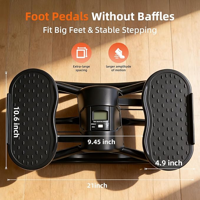 Rock Fitness Stepper, Portable Step Rocker Side to Side at Home, Aerobic Workout Machine Fitness Equipment Suitable for Apartment and Dormitory