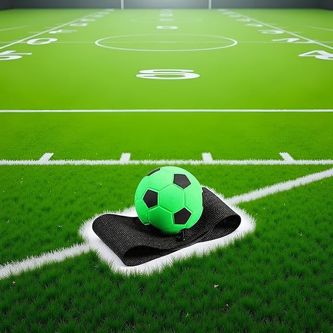 Green Wrist Return Ball - Adjustable Bounce Back Ball with String, Rubber Elastic Rebound Finger Exercise Activity and Play