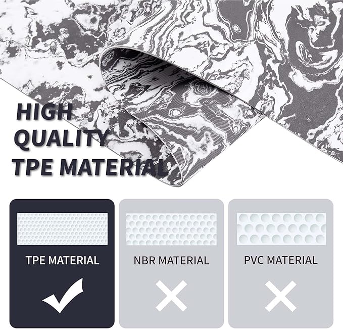 Yoga Mat Exercise Yoga Mat Print With Designed Exericise Mat 72 X 24inch Multi-Purpose Workout Mat For Women Pilates Fitness And Floor Exercises