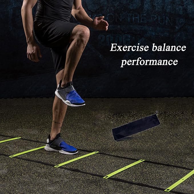 Agility Ladder Flexibility Speed Ladder, Sports Training Set,Fitness Jumping Ladder Footwork Sport Equipment,for Kids/Adults Outdoor Training(Size:3m)