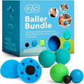 RAD Baller Bundle – Myofascial Release Balls for Full Body Mobility & Recovery, Trigger Point Relief – Includes Rounds (Set of 3), Recovery Rounds (Set of 2), and Neuro Ball Foot Roller