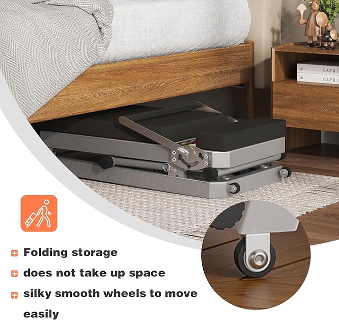SogesHome Foldable Pilates Reformer Machine for Home Gym, Compact Fitness Reformer with Resistance Springs, Full Body Workout Equipment for Core Strength, Flexibility, Weight Loss, Stability