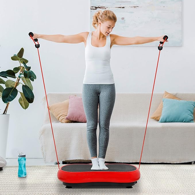 Full Body Vibration Platform Massage Machine Workout Trainer with Bluetooth Music Connection