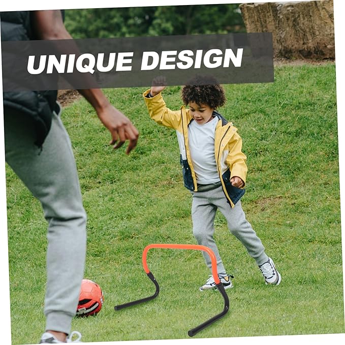 BESPORTBLE Adjustable Speed Hurdles Set for Football Training 2-Stage Height Mini Agility Hurdles