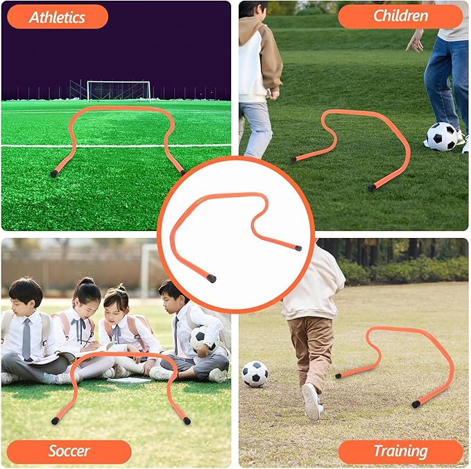 2pcs Agility Training Hurdles 23cm Wear-Resistant Plastic Speed Hurdles for Football and Sports Speed Agility Training Equipment