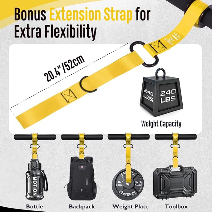 FitBeast Forearm Strengthener & Forearm Exerciser, Wrist Roller with Thicker Handle, Forearm Strength Trainer with Adjustable Strap - Ideal for Grip Strength, Muscle Building, Rehabilitation