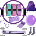 at Home Pilates Essentials Kit for Women,11pcs Pilates Kit for Home Workouts Women,Pilates Kit for Home Workouts Women,Pilates Ball and Ring Set,Pilates Accessories for Home Workouts