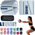 SPORTBIT Wrist and Ankle Weights for Women - Set of 2 (1lb Each) Wearable Ankle & Wrist Weights - Leg & Arm Bands, Silicone Weighted Bracelets for Workout, Walking, Running, Yoga, Pilates
