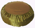 Meditation Cushion Zafu Pillow Buckwheat - Key Design Silk Gold
