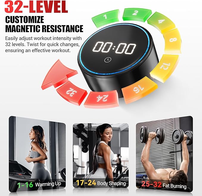 Elliptical Machine, Elliptical Exercise Machine for Home with Hyper-Quiet Magnetic Driving System, Elliptical Trainer with 15.5IN Stride, 350LBS Loading Capacity