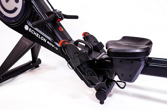 Echelon Row-7s Smart Rower – Foldable Rowing Machine for Home Gym, 24 Inch HD Rotating Touchscreen, 32 Resistance Levels, Bluetooth Connectivity, Total Body Low-Impact Workout, 350LB Capacity