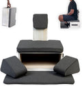Ungloo Box Meditation Floor Chair, Back Support, Knee and Hip Support, Knees, Portable and Lightweight (Gray)