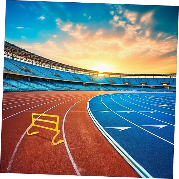 Adjustable Height Agility Hurdles Set Portable Speed Training Equipment for Soccer and Basketball Detachable Design for Versatile Use for Athletes
