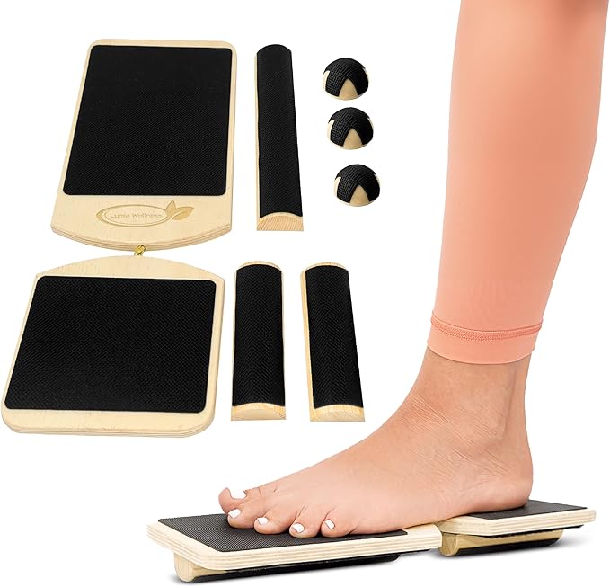 Single Leg Footboard Pro Kit - Ankle & Foot Exerciser Strengthener, Physical Therapy for Sprained Ankles, Foot Stretcher for Plantar Fasciitis