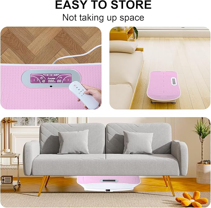 Beaunicorn Vibration Plate, Exercise Equipment Full Body,10-Frequency Weight Los& Vibration Plate for Lymphatic Drainage Machine for Unisex