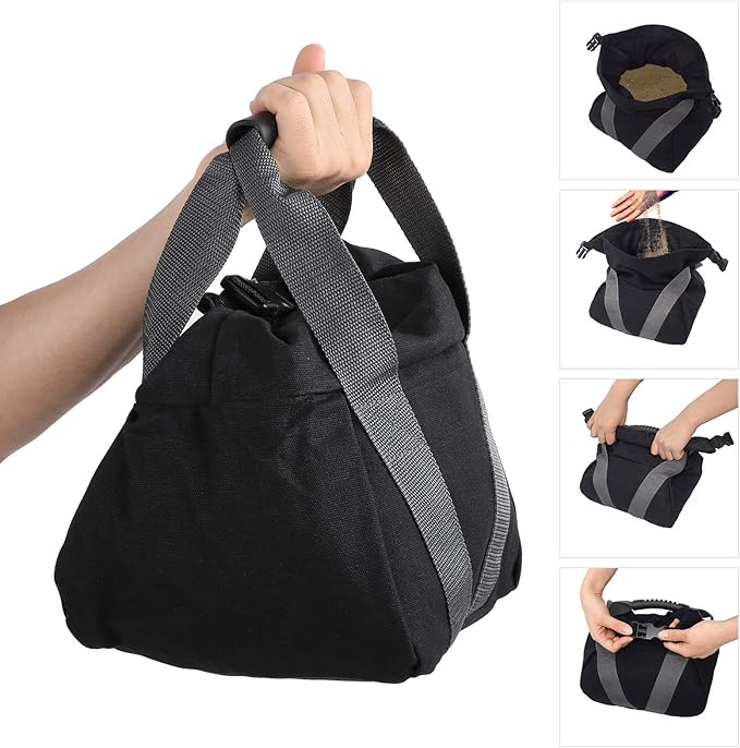 Topyond Weightlifting Sandbag Fitness Equipment Reinforced Webbing Workout Yoga Sandbag Comfortable Handle for Home Gym and Travel