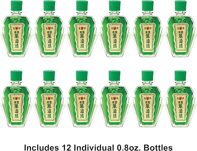 Eagle Brand Natural Medicated Oil, Includes 12 Individual 0.8oz. Bottles