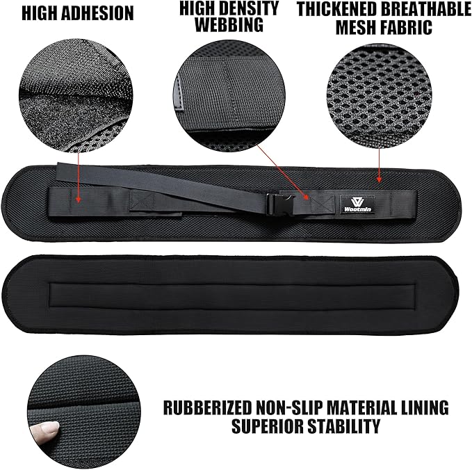 Hip Thrust Belt, Fully Upgraded Hip Thrust Belt for Dumbbells, More Comfortable Hip Thrust Belt, Home Gym Hip Thrust Belt with Wider and Longer Anti-Slip Pads.