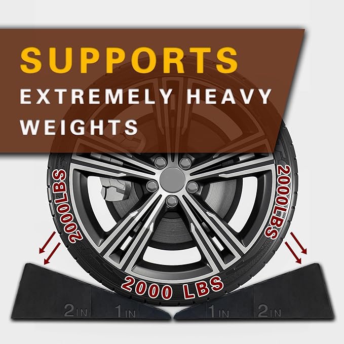 Squat Wedge Height-Adjustable Slant Board: 2Pcs Wide Wedges for Weightlifting Leg Glute Workout Improve Strength and Mobility for Gym Home