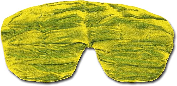 Handmade Weighted Sleep Eye Mask Yoga Pillow - Flax Seed Fill - Unscented - Lime - TEMF-LM
