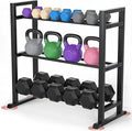 Dumbbell Rack, 2-Tier | 3-Tier Weight Rack for Home Gym, 300LB | 450LB Adjustable Dumbbell Rack Stand Only Weight Storage Rack Gym Organizer