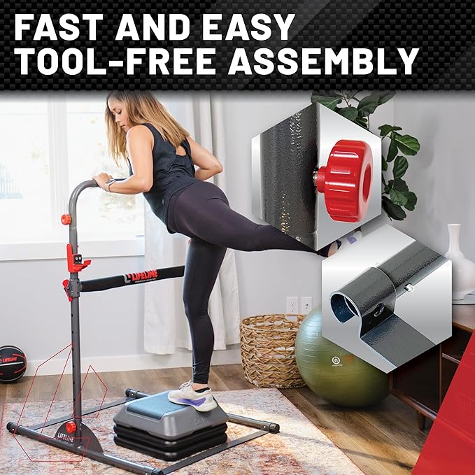 Lifeline Fitness Exer Tower - All in One Workout Station for Total Body Bodyweight Exercises - Variable Workout Equipment for Home Gym - Power Tower Full body Exercise Equipment