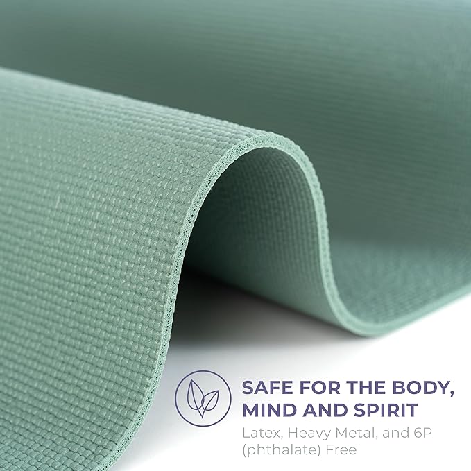 Ascend Yoga Mat - Premium 6mm Thick, 72" x 24", Solid or Reversible Print, Non Slip, Tear Resistant, Workout Mats for Pilates, Home, Studio, Fitness, Gym, Training, Floor Stretching