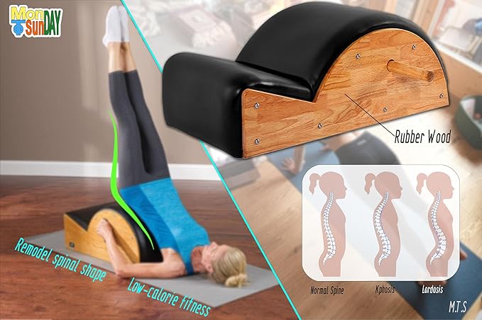 M.T.S (Monday to Sunday) Pilates Spine Corrector Arc Fitness Body Stretch Home Gym Yoga Small Muscle Group Exercise for Women Body Reshaping