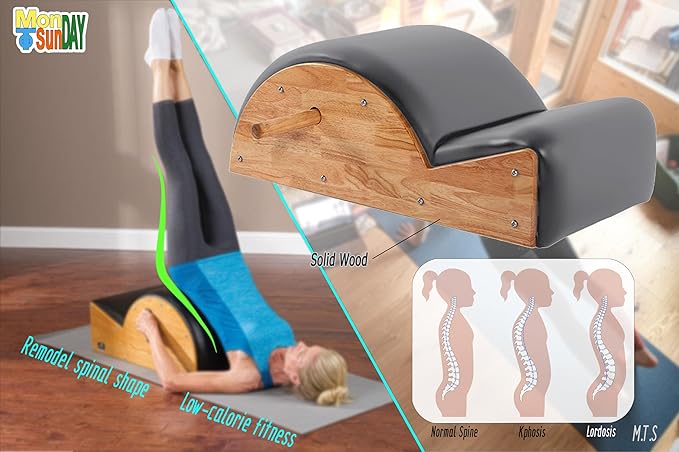 M.T.S (Monday to Sunday) Pilates Spine Corrector Arc Fitness Body Stretch Home Gym Yoga Small Muscle Group Exercise for Women Body Reshaping