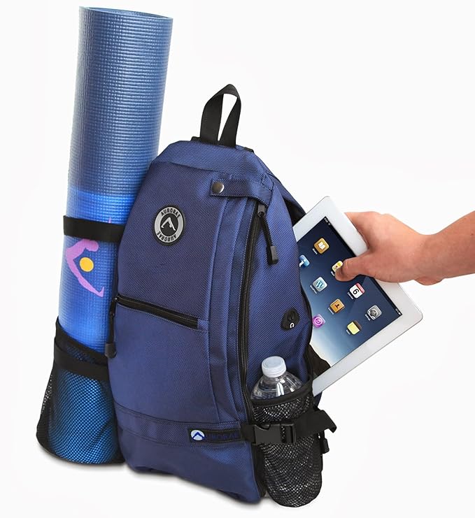 AURORAE Yoga Mat/Gym/Picklleball Cross-body Travel Sling Back Pack. Mat sold separately.