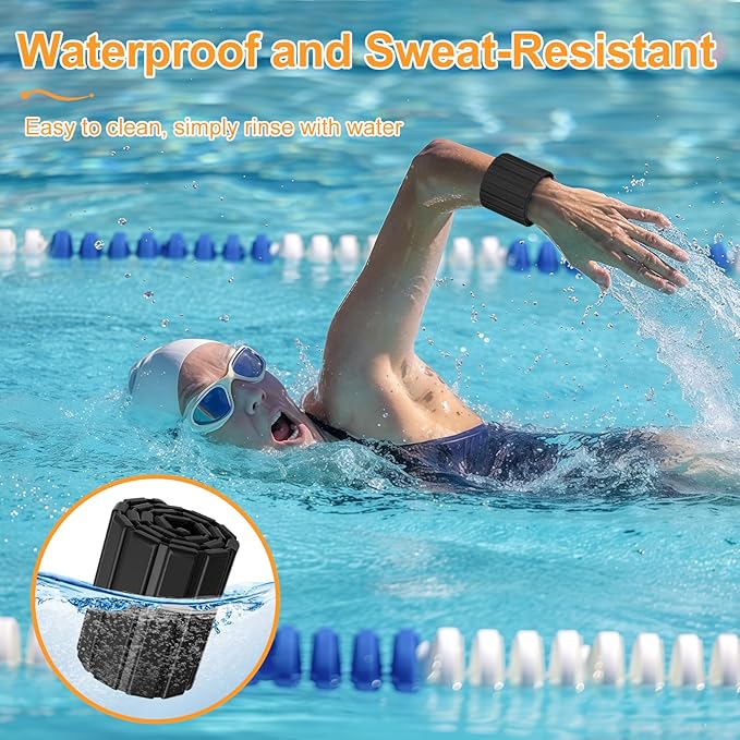 2025 Upgraded Magnetic Ankle Weights for Women, Wrist Weights,Silicone (Waterproof), Non-Slip, Easy Wear, Adjustable (Men & Women), Ideal for Jogging/Yoga/Pilates & More, Great Gift.（2 Pack）