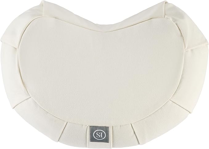 Meditation Cushion Bolster Pillow for Restorative Yoga – Supportive Cushion for Meditation, Pilates, and Relaxation – Filled with Buckwheat Hulls - Removable Cover