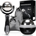 Nobility Massage Ball Roller– Ice Cold and Hot for Deep Tissue and Sore Muscle Relief of Stiffness and Stress, Body, Neck, Back, Foot, Plantar (Grey)