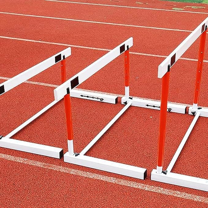 Athletics Hurdles, Height Adjustable Sports Training Hurdle Professional Athlete/Coach Practice Speed Hurdles (65cm)