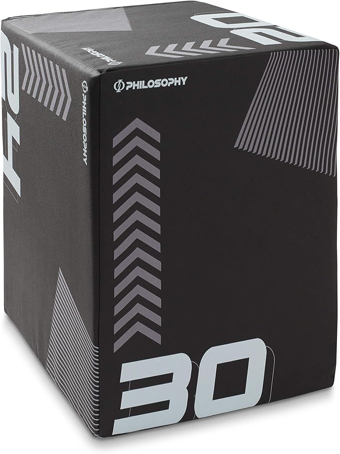 Philosophy Gym 3 in 1 Soft Foam Plyometric Box Jumping Plyo Box for Training and Conditioning