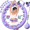 30/24/12 Knots, Upgraded Magnetic Lock Weighted Hula Hoop for Kids Adults Weight Loss, Infinity Hoop Plus Size, Home Indoor Outdoor, Fitness Exercise, Abdominal Toner