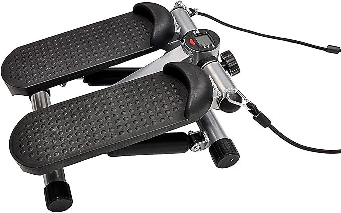 Fitvids Pre-Assembled Adjustable Mini Stepper Stair Stepper Stepping Machine with Resistance Bands