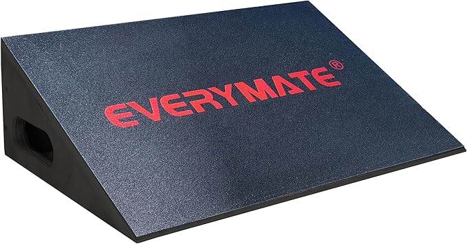 EVERYMATE Heavy-Duty Wooden Slant Boards for Exercise & Calf Stretch – 19.7" Wide Incline Board for Squats, Non-Slip Surface, Fixed 25° Angle for Strength & Flexibility Training, 1200 lbs Capacity