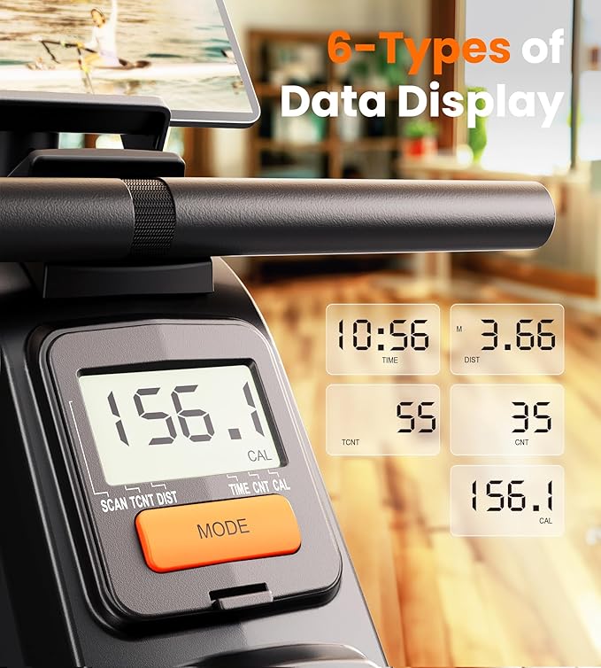 YOSUDA Magnetic/Water Rowing Machine for Home - Rower Machine Use with Bluetooth, App Supported, Rowing Machine for Beginners to Athletes, Comfortable Seat Cushion