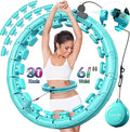 30/24/12 Knots, Upgraded Magnetic Lock Weighted Hula Hoop for Kids Adults Weight Loss, Infinity Hoop Plus Size, Home Indoor Outdoor, Fitness Exercise, Abdominal Toner