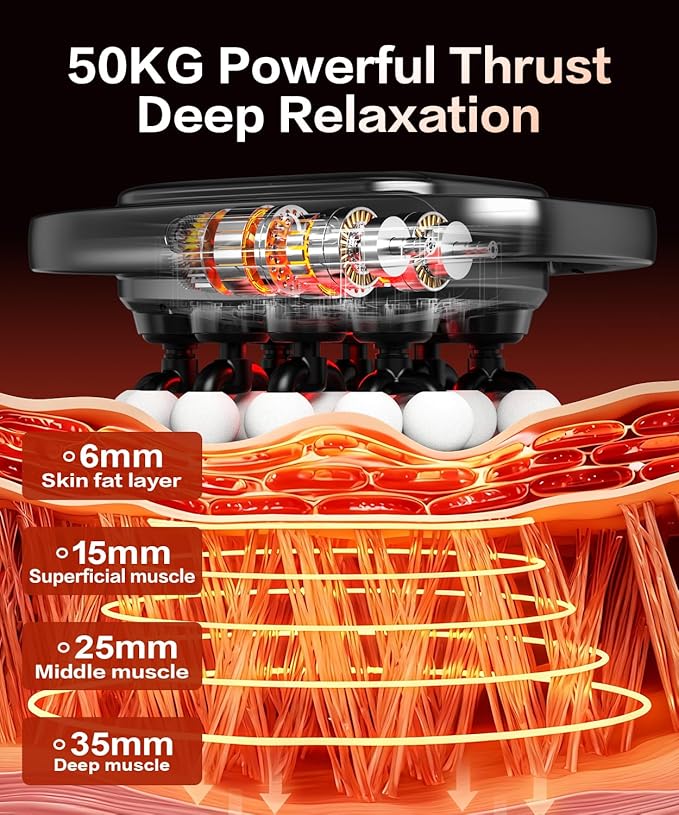 20 Head Massage Gun Deep Tissue Percussion Massager with 3 Modes&30 Intensities-Muscle Massage Gun for Back/Shoulder/Foot/Body/Hand Muscle Pain Relief,Birthday Gifts for Men Dad Husband(SG)