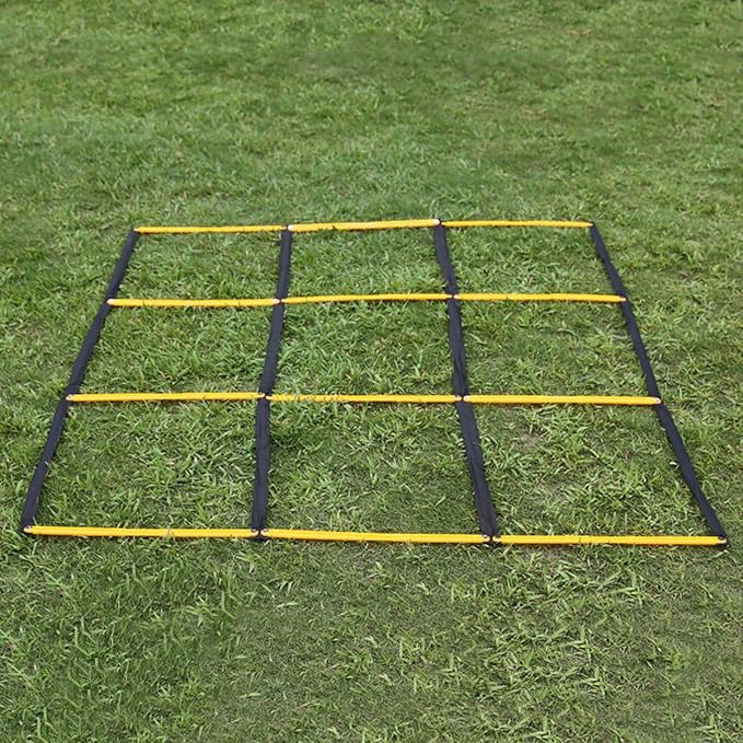 Multifunctional 9 Grids Agility Ladder for Sports Training Fitness and Footworks Drill Agility Train Enduring Balances Cores Skill Development