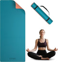 Yoga Mat Non Slip, Anti-Tear 1/4 Thick TPE Yoga Mats for Women and Men, 72"x24" Exercise & Fitness Mat with Carrying Strap, Workout Mats for Yoga, Pilates and Floor Exercise