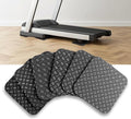 6 Pack Treadmill Pads - Anti-Slip & Anti-Vibration Exercise Equipment Mats - Floor Protectors for Hardwood & Carpet, Noise Reducing Stabilizer Feet for Bike, Elliptical, Rower (Square, 4"x4"x0.2")