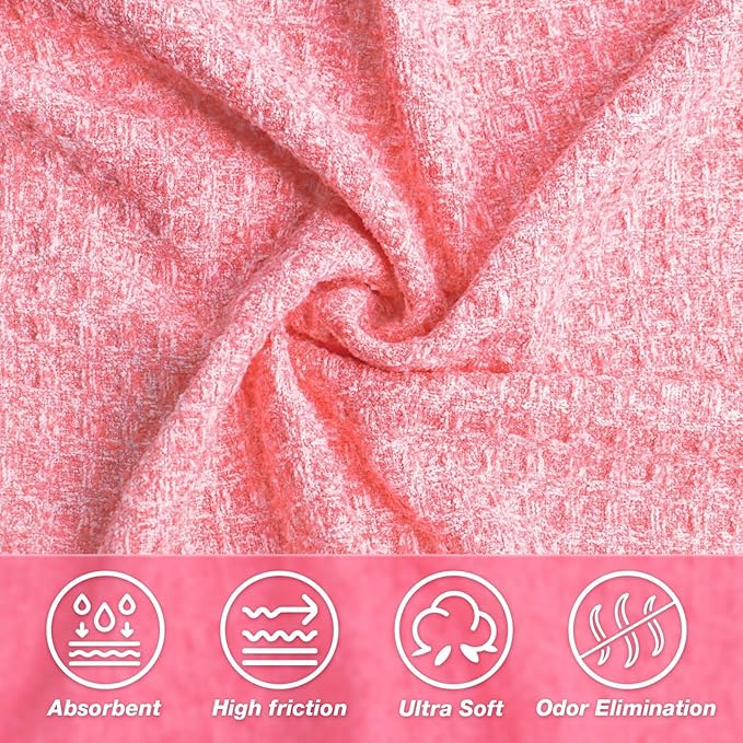 Hot Yoga Towel,Microfiber Yoga Mat Towels Non Slip for Hot Yoga Absorbent Microfiber Sweat Anti-Slip Cover,Bikram,Pilates,Exercise,Fitness 28 inch X 72 inch Pink 2 Pack