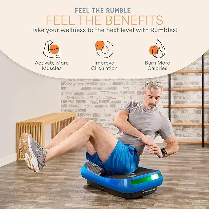 Lifepro Rumblex 4D Vibration Plate Exercise Machine with Triple Motor Oscillation, Linear, and Pulsation – Advanced 4D Vibration Technology for Whole Body Fitness, Weight Loss and Recovery at Home