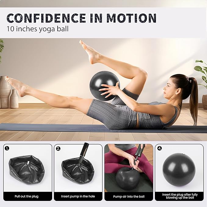 Pilates Kit with Weights, Pilates Kit with Ankle Wrist Weights, Pilates Set, at Home Pilates Kit, Pilates Sets for Women, Pilates Essential kit, Pilates Accessories, Pilates Workout Sets
