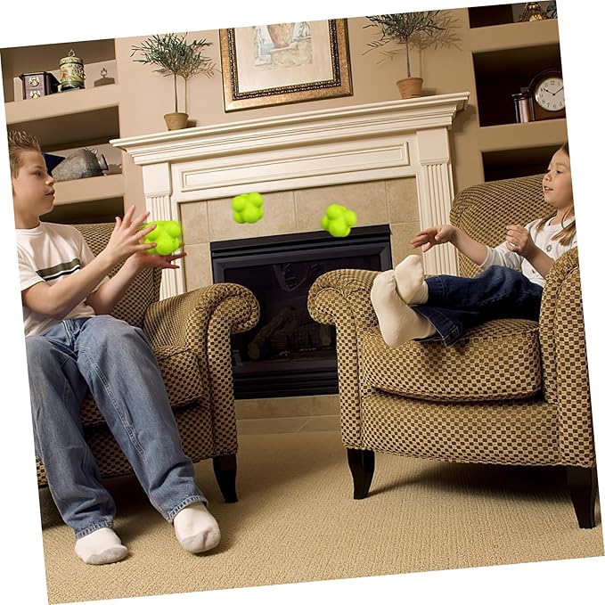 Totority 6pcs Hexagonal Reaction Balls Fitness Reaction Balls for Sports Training