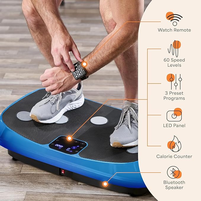 Lifepro Rumblex 4D Vibration Plate Exercise Machine with Triple Motor Oscillation, Linear, and Pulsation – Advanced 4D Vibration Technology for Whole Body Fitness, Weight Loss and Recovery at Home